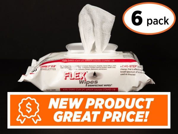 FLEXWIPES 80 Count Flat Pack - 6 pack